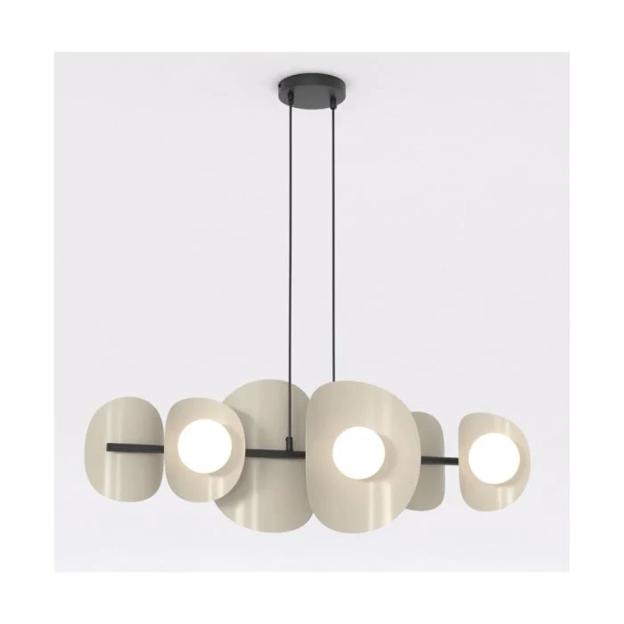 Emibig Colgante De Luz Elementi Acero Marrón | Apta para 6x G9 - Max 8W