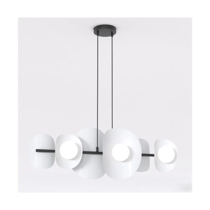 Emibig Colgante De Luz Elementi Acero Gris | Apta para 6x G9 - Max 8W