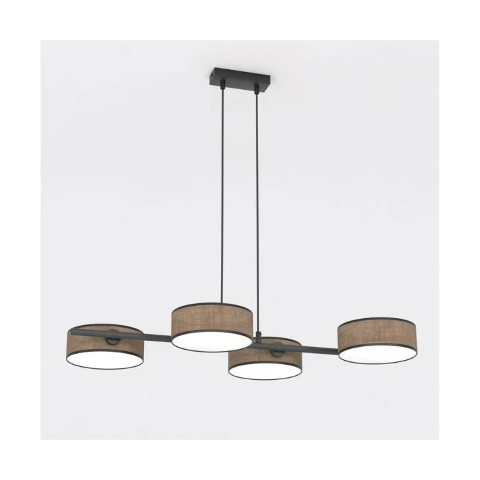 Emibig Colgante De Luz Drumz Acero Marrón | Apta para 4x E14 - Max 10W