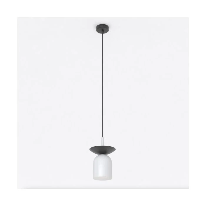 Emibig Colgante De Luz Ego Acero Gris | Apta para 1x E14 - Max 10W
