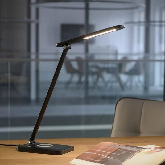 Lámpara de mesa LED Florentina, negro