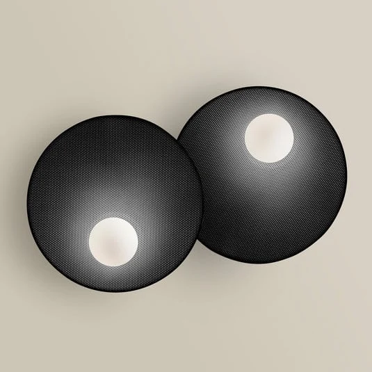 LEDS-C4 Trip lámpara de pared, 2 luces negro
