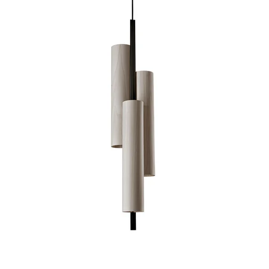 LZF Black Note Triplet lámpara colgante negro/gris