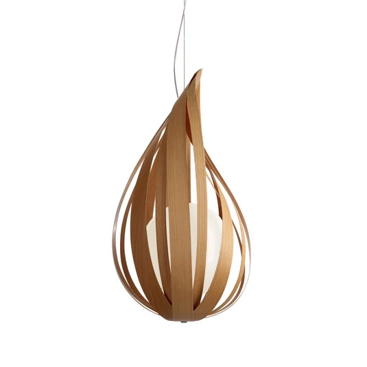 LZF Raindrop lámpara colgante mediana, cerezo