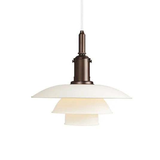 Louis Poulsen PH 3 1/2-3 colgante cobre/blanco