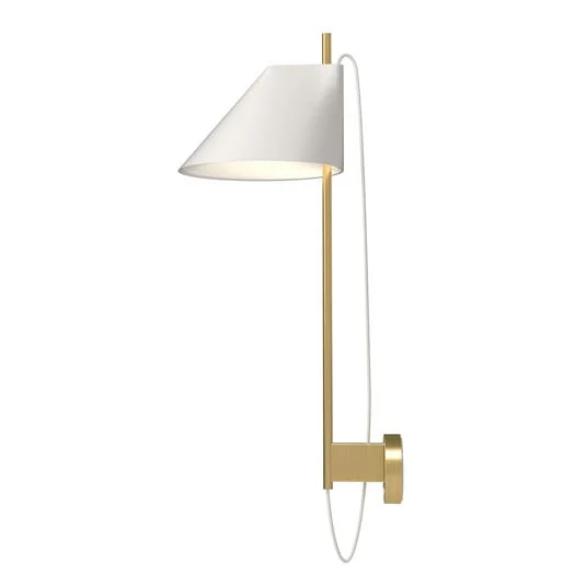 Louis Poulsen aplique de mármol Yuh Brass, blanco