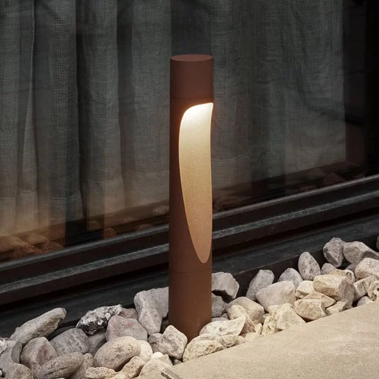 Louis Poulsen Lámpara sobremuro Flindt, 930, corten Pie de 35 cm 24 V