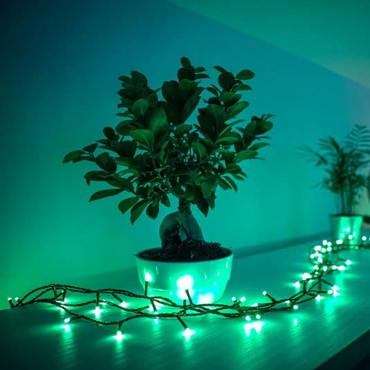 Twinkly RGB guirnaldas de luces, negro, 250 luces 20m