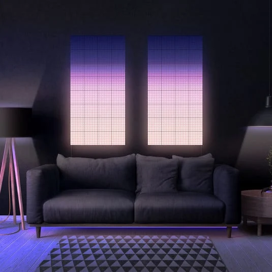 Twinkly RGB-Escuadra negra, IP20, 1+5 Starter Set