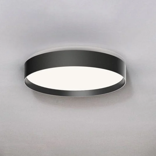 LOOM DESIGN Plafón LED Lucia, negro, Ø 35 cm aluminio