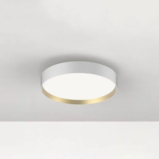 LOOM DESIGN Plafón LED Lucia, blanco/oro Ø 35 cm