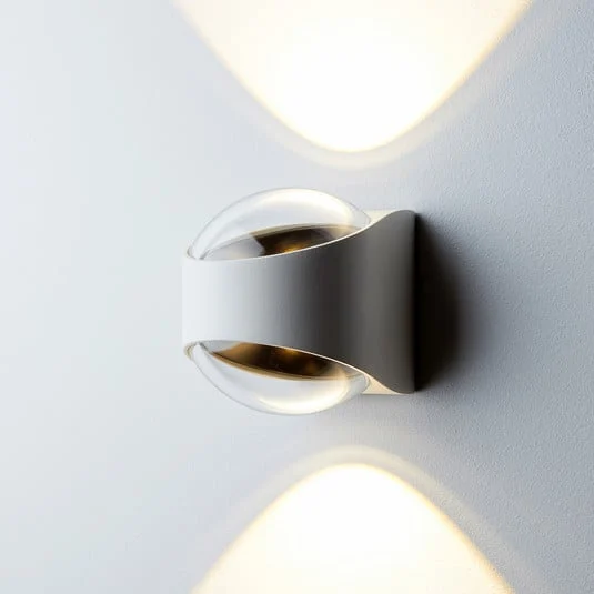 LOOM DESIGN Saga Aplique LED para exterior arriba/abajo blanco