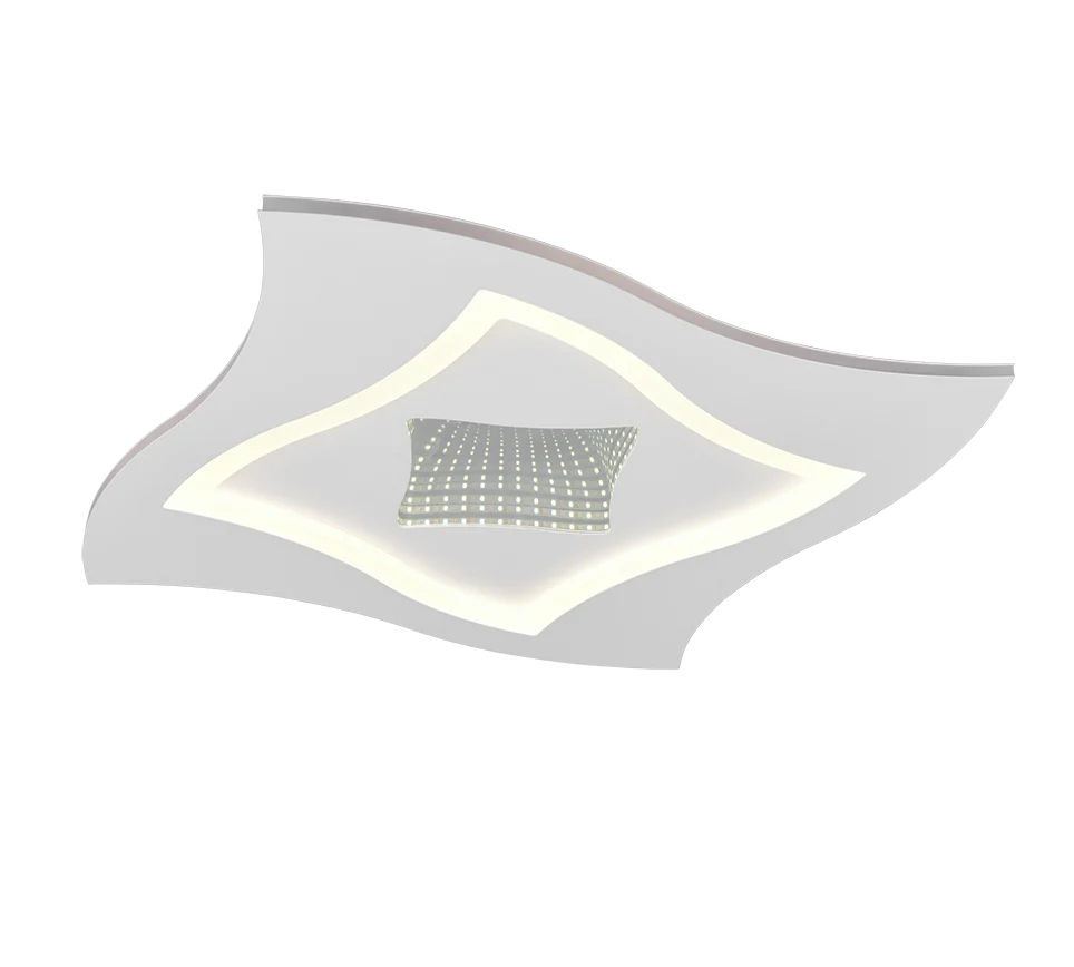 Plafón de techo Trio Klint LED blanco mate CCT 50cm 6