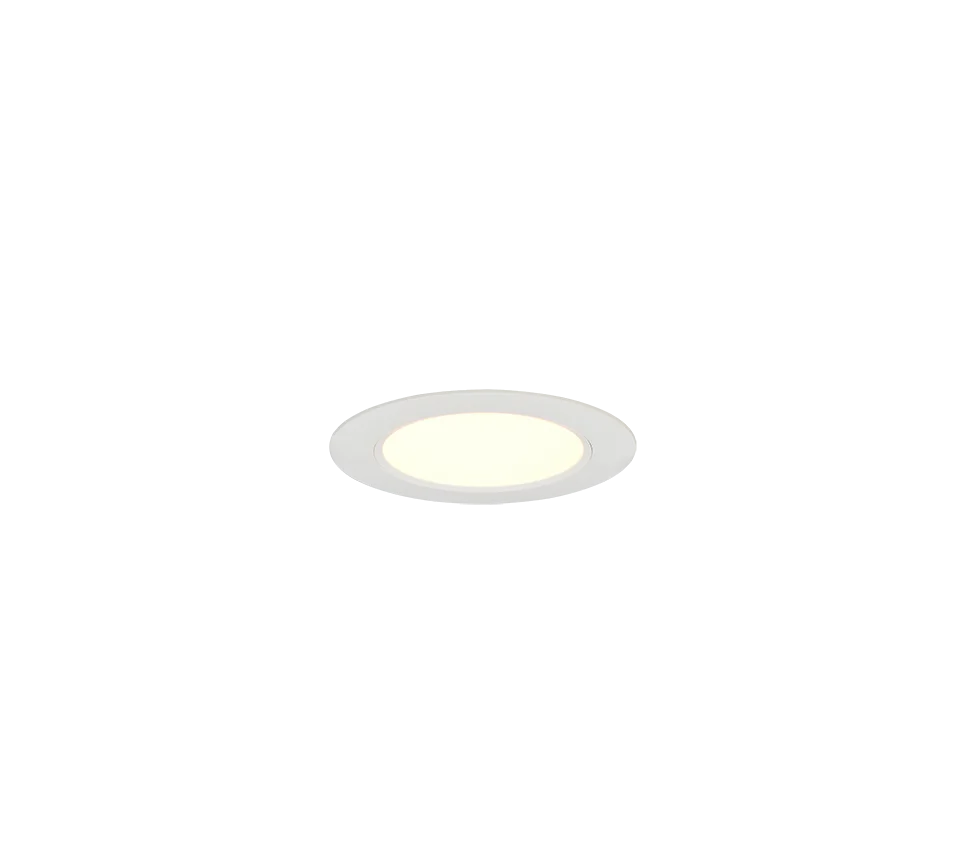 Plafón de baño Trio Virunga LED blanco mate IP44 Ø11cm 6