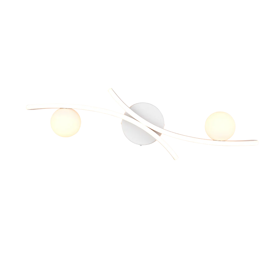 Plafón de techo Trio Napoli LED blanco mate 70cm 6