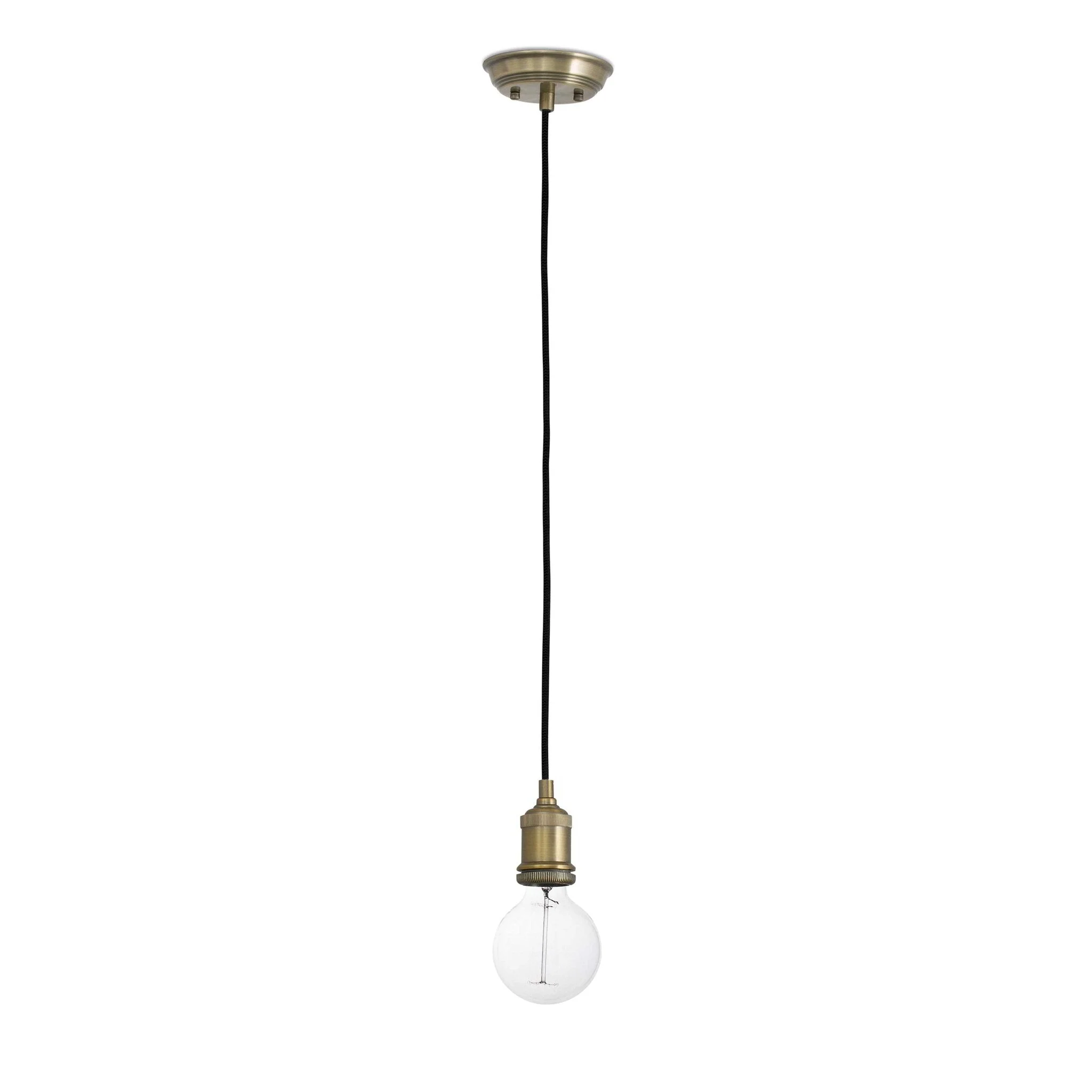Lámpara de techo colgante Faro Art E27 LED oro viejo 64137