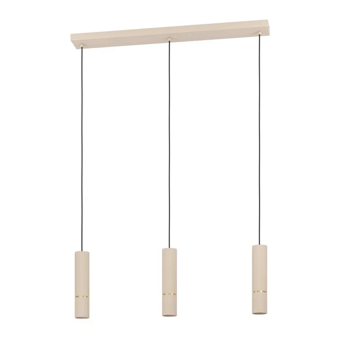 Caminia Lámpara colgante led con 3 bombilla gu10 color Arena | Eglo