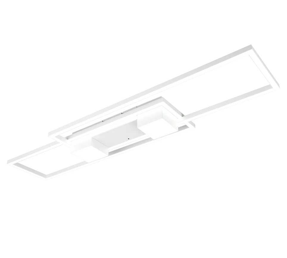 Plafón de techo Trio Albany grande LED blanco mate CCT 100cm 6