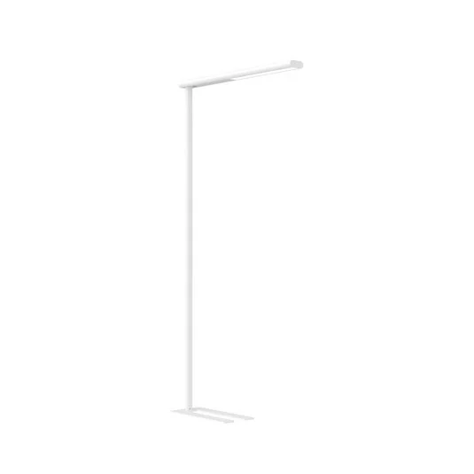 Lámpara de pie LED para oficina MAULjet, blanca, atenuable, 195 cm