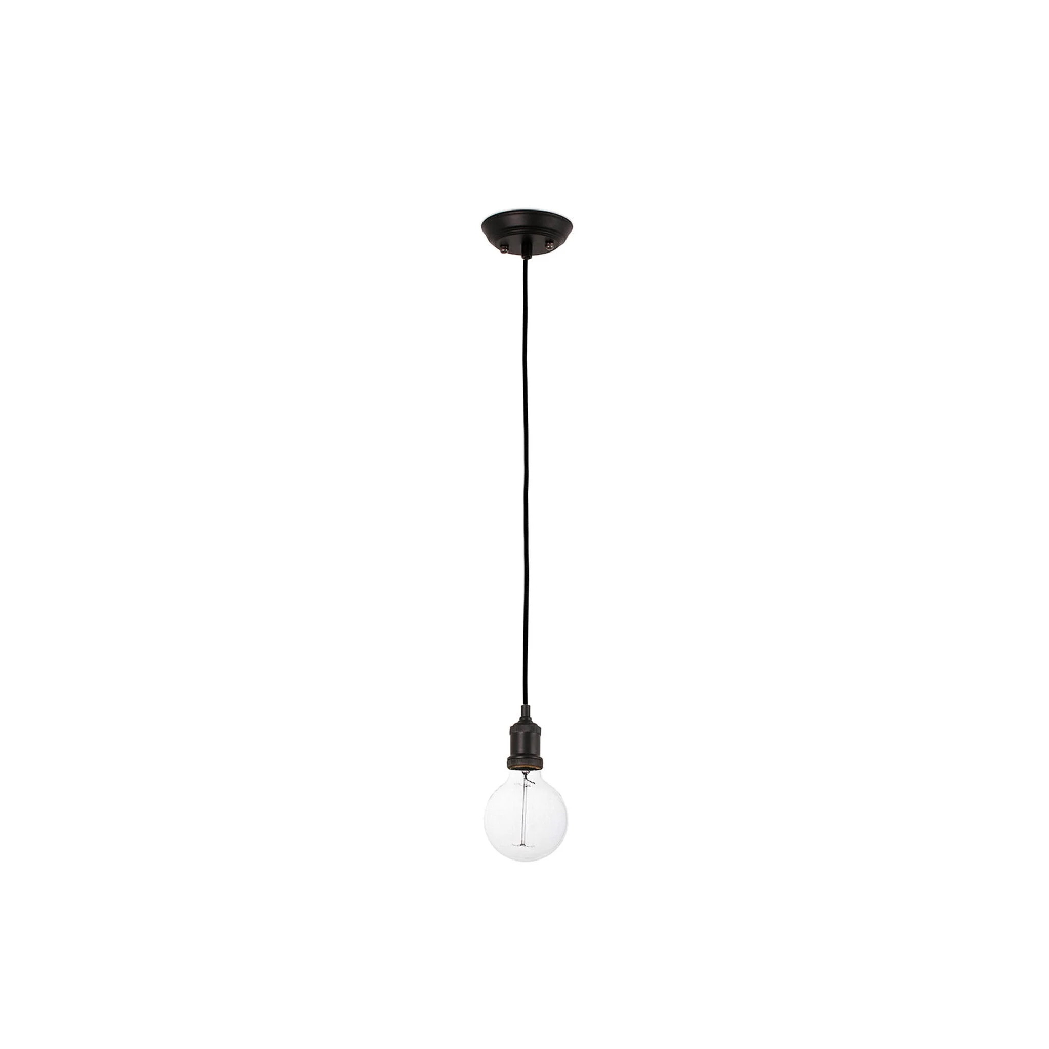 Lámpara de techo colgante Faro Art grande E27 LED negro 65134