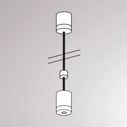 Suspensión para carril Volare, 100 cm, blanco