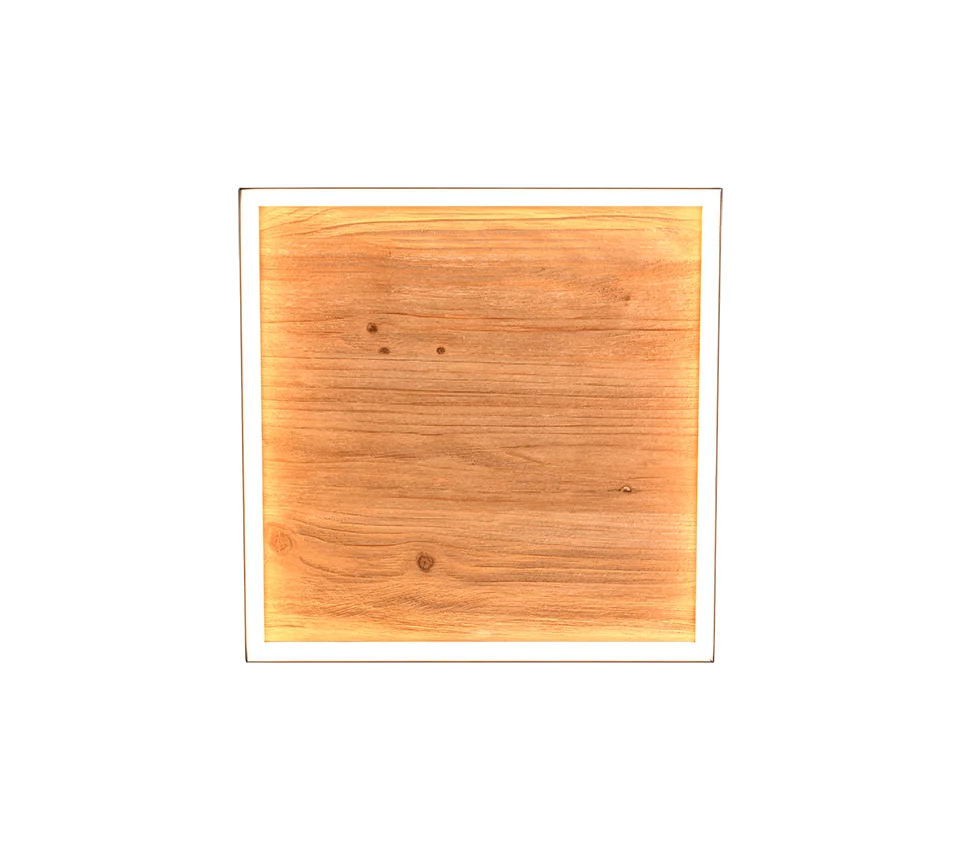 Plafón de techo Trio Kalea LED madera 3000K 45cm 6