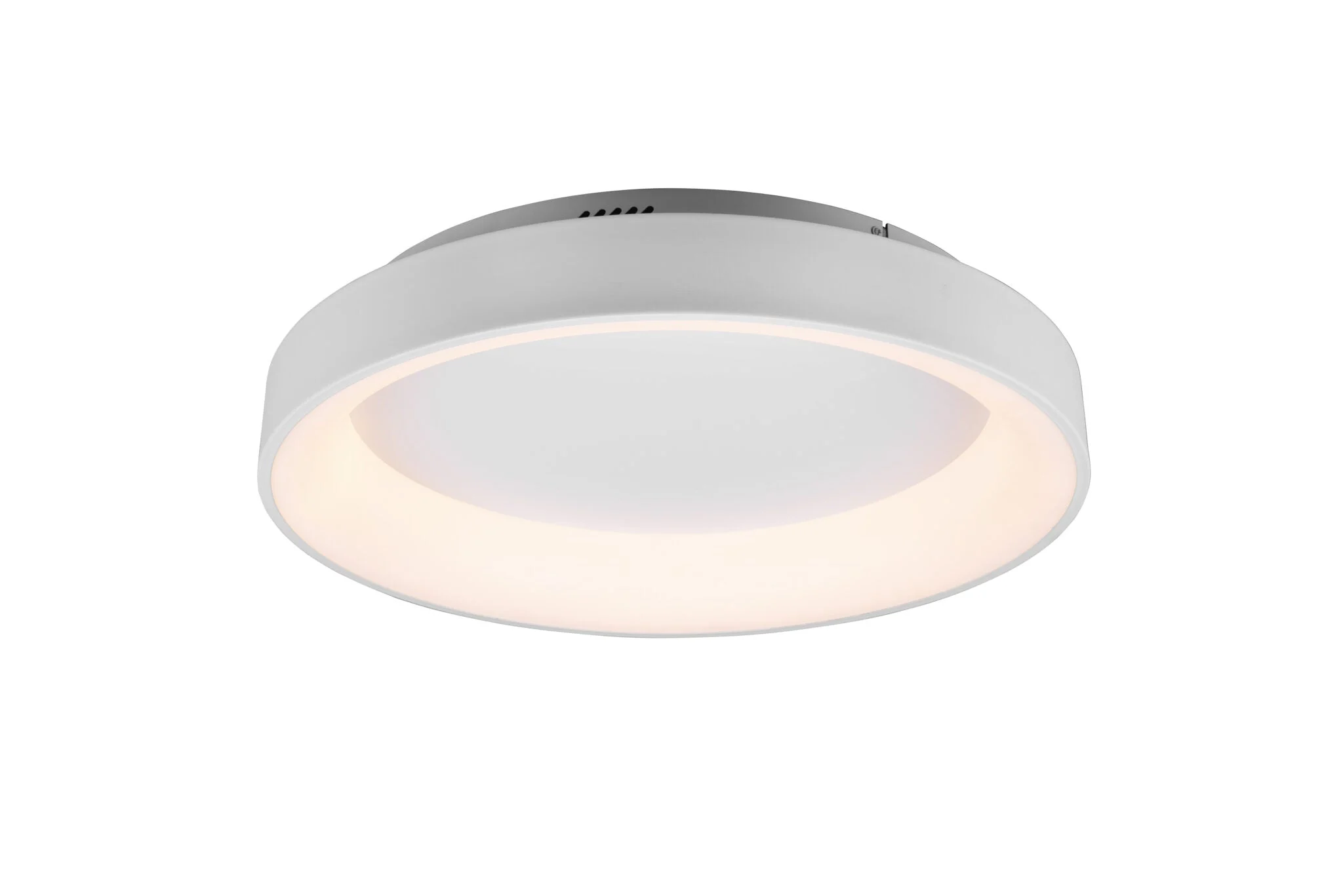 Plafón de techo Trio Girona LED blanco mate CCT regulable con mando Ø60cm 671290131