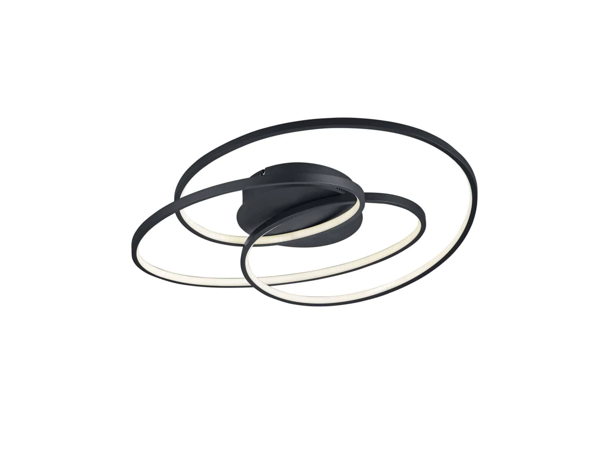Plafón de techo Trio Gale LED negro mate 3000K regulable 60cm 673916032