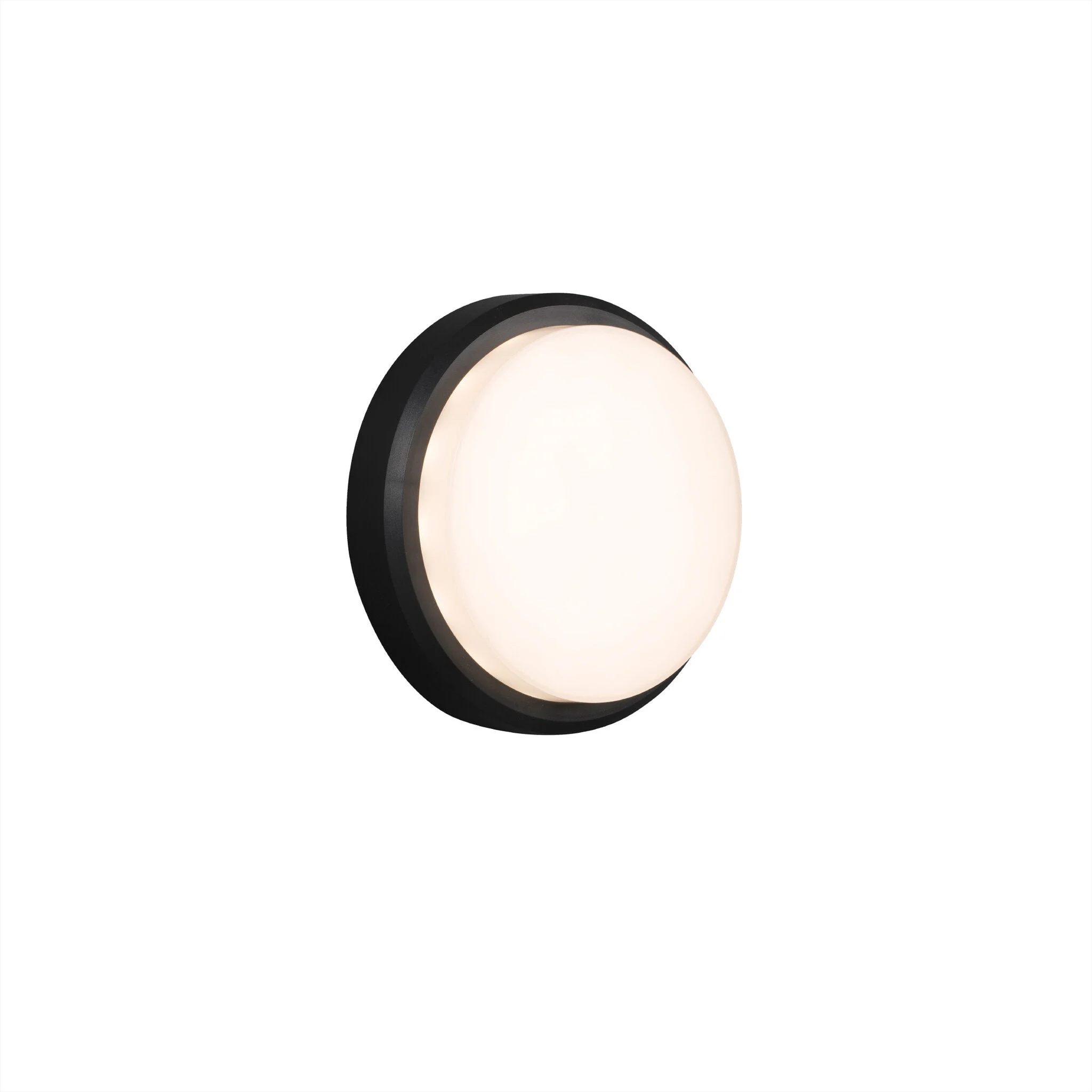 Aplique de exterior Faro Tom 19cm LED gris oscuro 3000K IP65 opal 70666