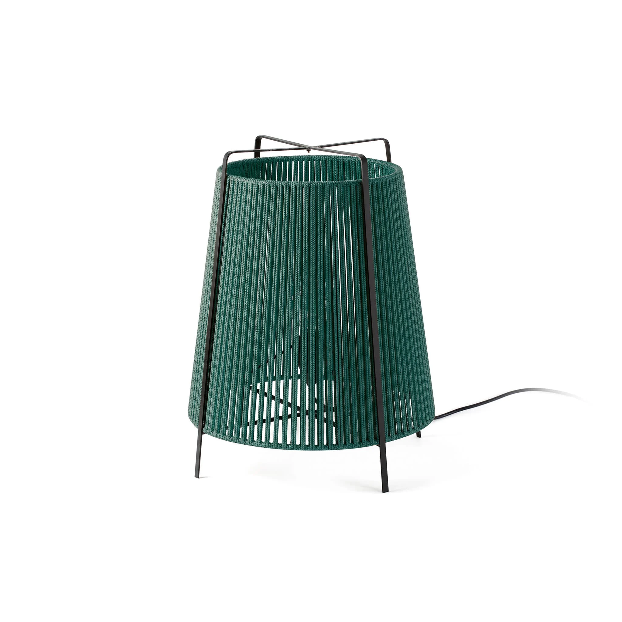 Lámpara de pie de exterior Faro Akane E27 LED verde IP44 71262