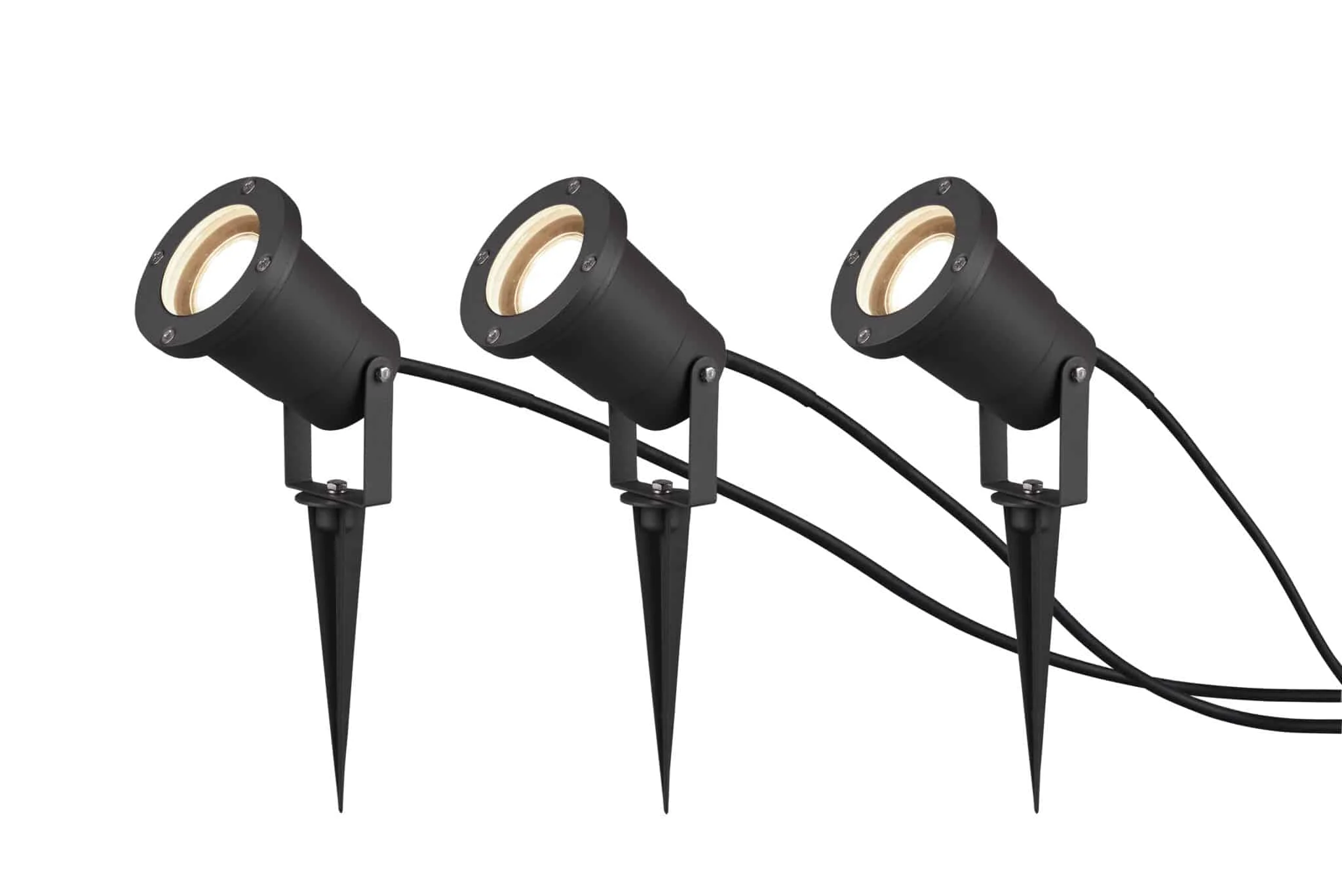 Foco de exterior Trio Ubangi 3 luces antracita IP65 9,5cm 800260342