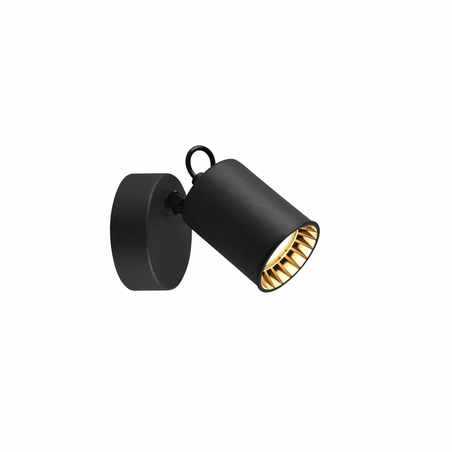 Trio Pago Foco de metal negro mate 803500132