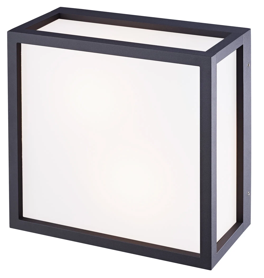 Mantra Utah Plafón exterior E27 2 Luces IP65 gris oscuro 8378