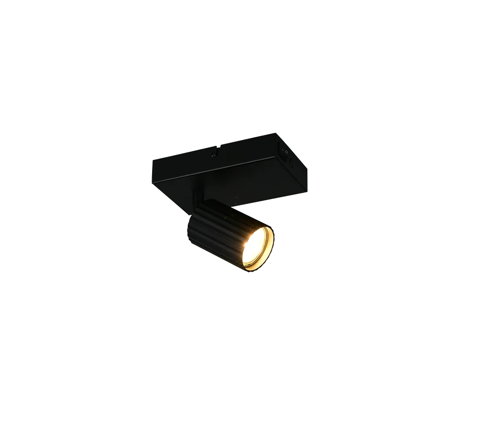 Foco Trio Soka LED negro mate 3000K 9cm 8