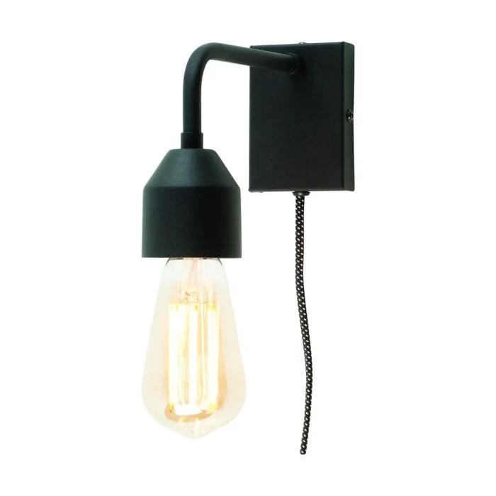 It's about RoMi Luz De Pared Madrid Hierro Negro S | Apta para 1x E27