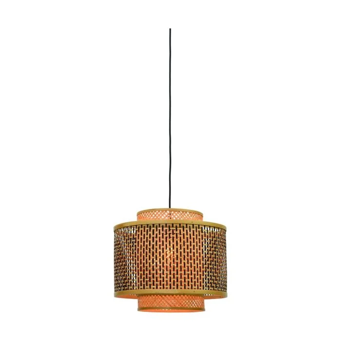 Good&Mojo Colgante De Luz Bhutan Bambú Negro S | Apta para 1x E27