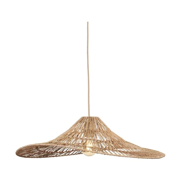 Good&Mojo Colgante De Luz Cuzco Jute Amarillo | Apta para 1x E27