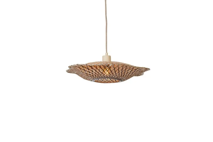 Good&Mojo Colgante De Luz Madura Bambú Marrón S | Apta para 1x E27