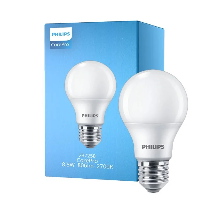 Philips Corepro LED Bulbo E27 Pera Mate 8.5W 806lm - 927 Luz muy Cálida | Mejor reproducción de color - Reemplazo 60W