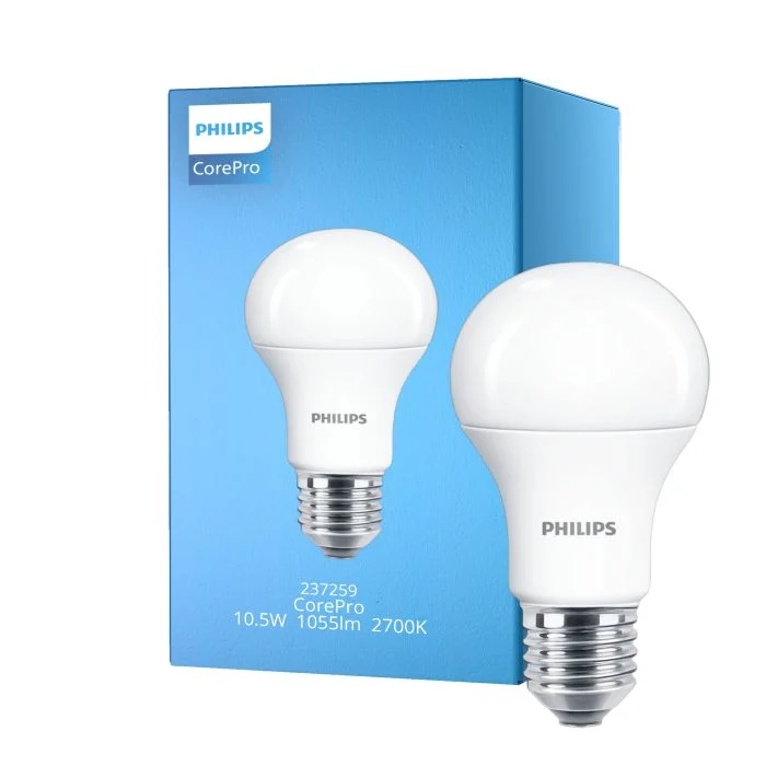 Philips Corepro LED Bulbo E27 Pera Mate 10.5W 1055lm - 927 Luz muy Cálida | Mejor reproducción de color - Reemplazo 75W
