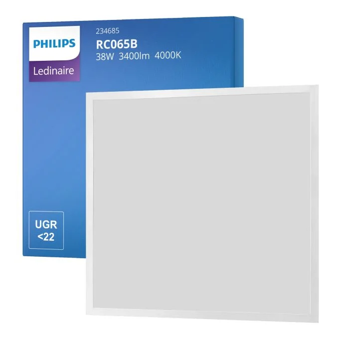 Philips LEDinaire RC065B Panel LED 38W 60x60cm 840 | Blanco Frio - Reemplazo 4x18W