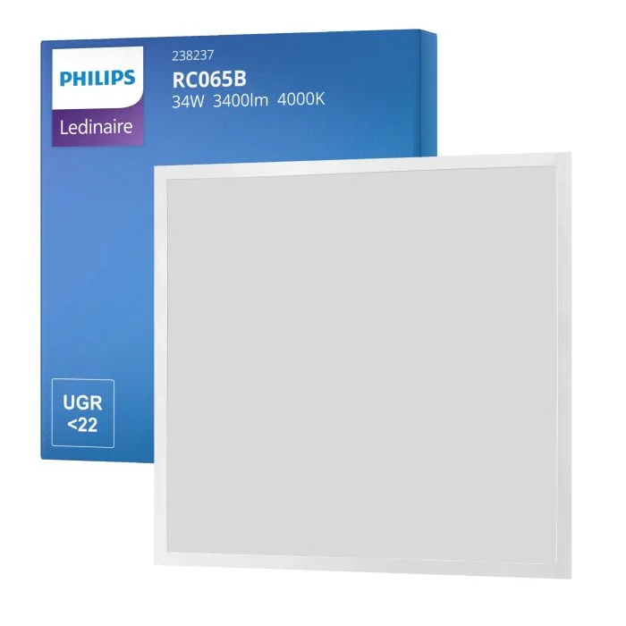 Philips Panel LED Ledinaire RC065B 34W 3400lm - 840 Blanco Frio | 60x60cm - UGR <22
