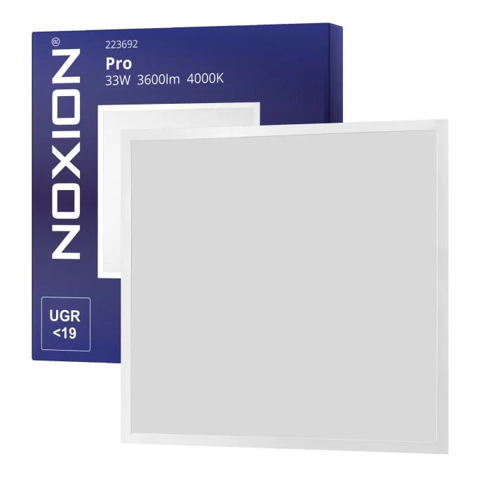 Noxion Panel LED Delta Pro 60x60cm 33W 4000K UGR<19 | Blanco Frio - Reemplazo 4x18W