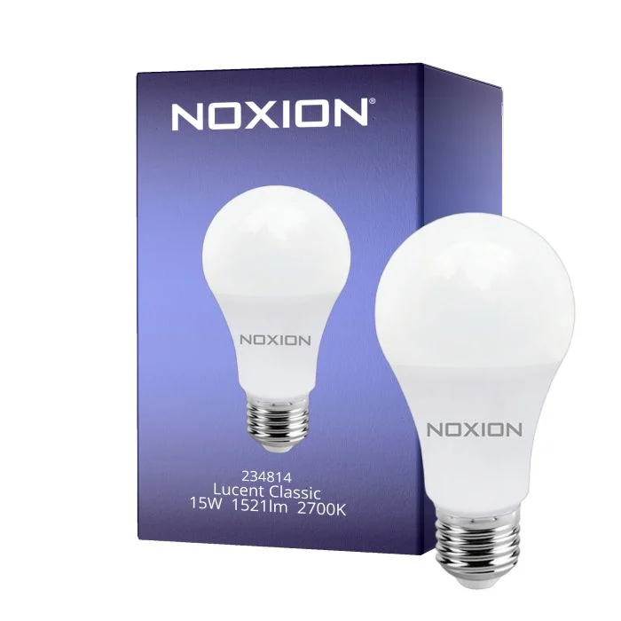 Noxion Lucent Classic LED E27 Pera Mate 15W 1521lm - 827 Luz muy Cálida | Regulable - Reemplazo 100W