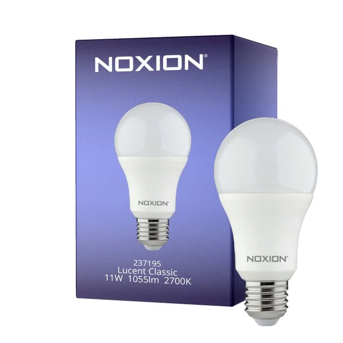 Noxion Lucent Classic LED E27 Pera Mate 11W 1055lm - 827 Luz muy Cálida | Regulable - Reemplazo 75W