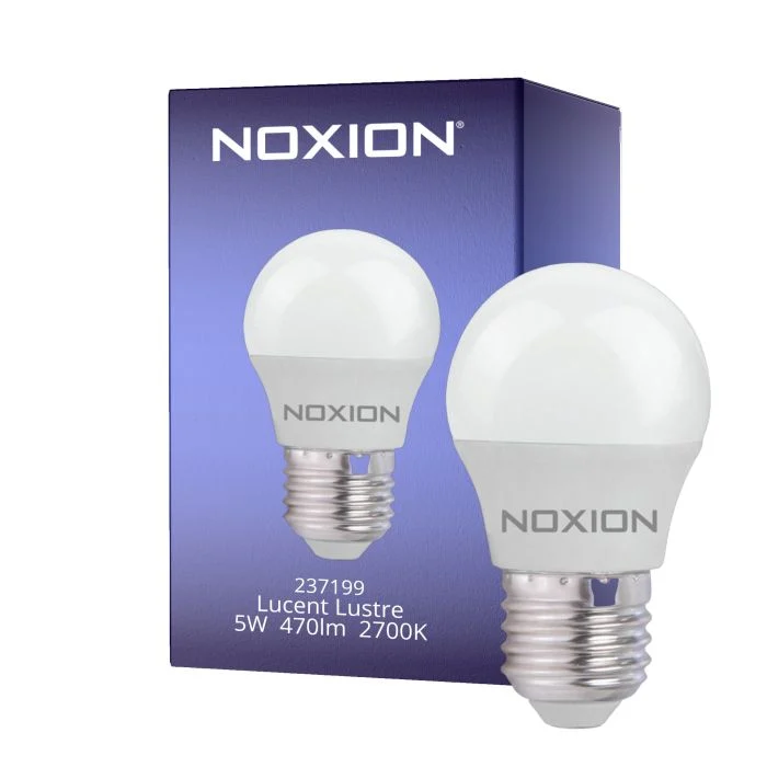 Noxion Lucent Lustre LED E27 Esférica Mate 5W 470lm - 827 Luz muy Cálida | Reemplazo 40W