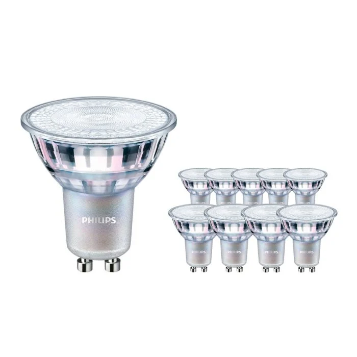 Multipack 10x Philips Corepro LED Foco GU10 PAR16 4.6W 390lm 36D - 840 Blanco Frio | Reemplazo 50W