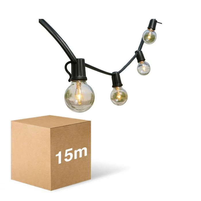 D'Lite LED Luces de cadena Sparkl 15m 4W 250lm - 827 Luz Muy Cálida | IP44 - 5x Conectable