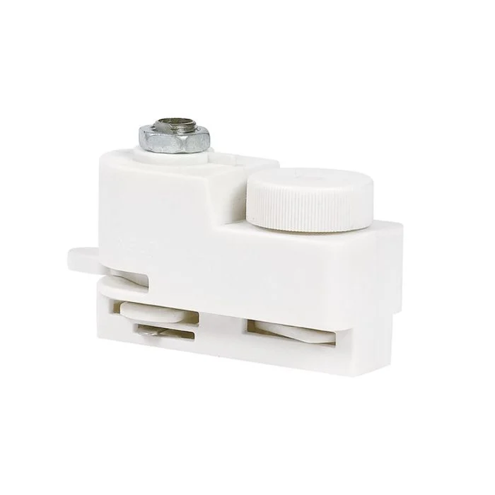 Bright Choice 1-Fase Rail Colgante De Luz Adaptador Blanco