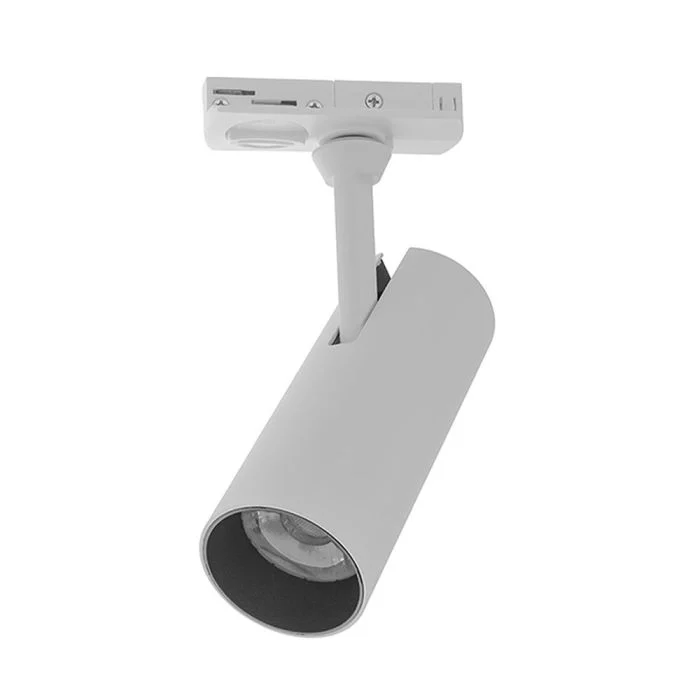 Bright Choice 1-Fase Rail Foco | Blanco Cilindro 10W 700lm - 827 Luz Muy Cálida